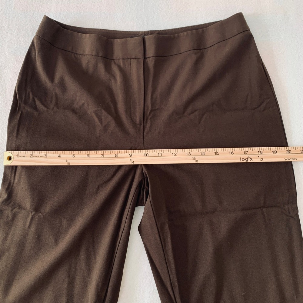 Lafayette 148 New York Dress Pants Women's‎ Straight Leg Wool Blend Brown Size 8 - Picture 10 of 13
